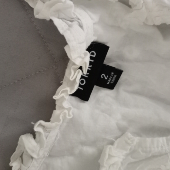 Torrid White Blouse - Picture 3 of 4